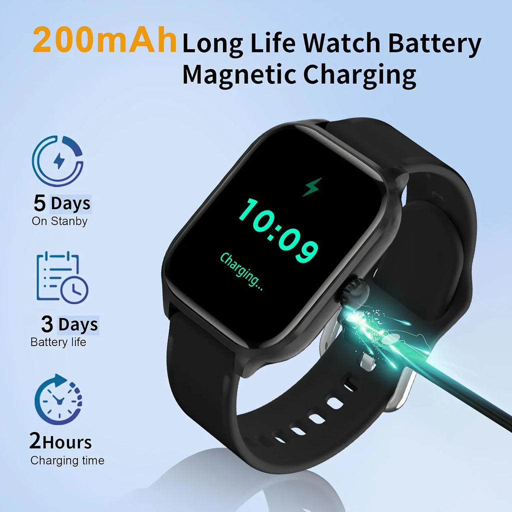 LAXASFIT H9 Smart Watch – Bluetooth Calls & Fitness Tracker