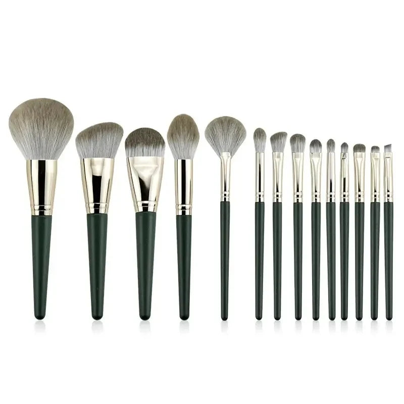 14-Piece Soft Fluffy Makeup Brush Set – Blush, Powder & Eyeshadow
