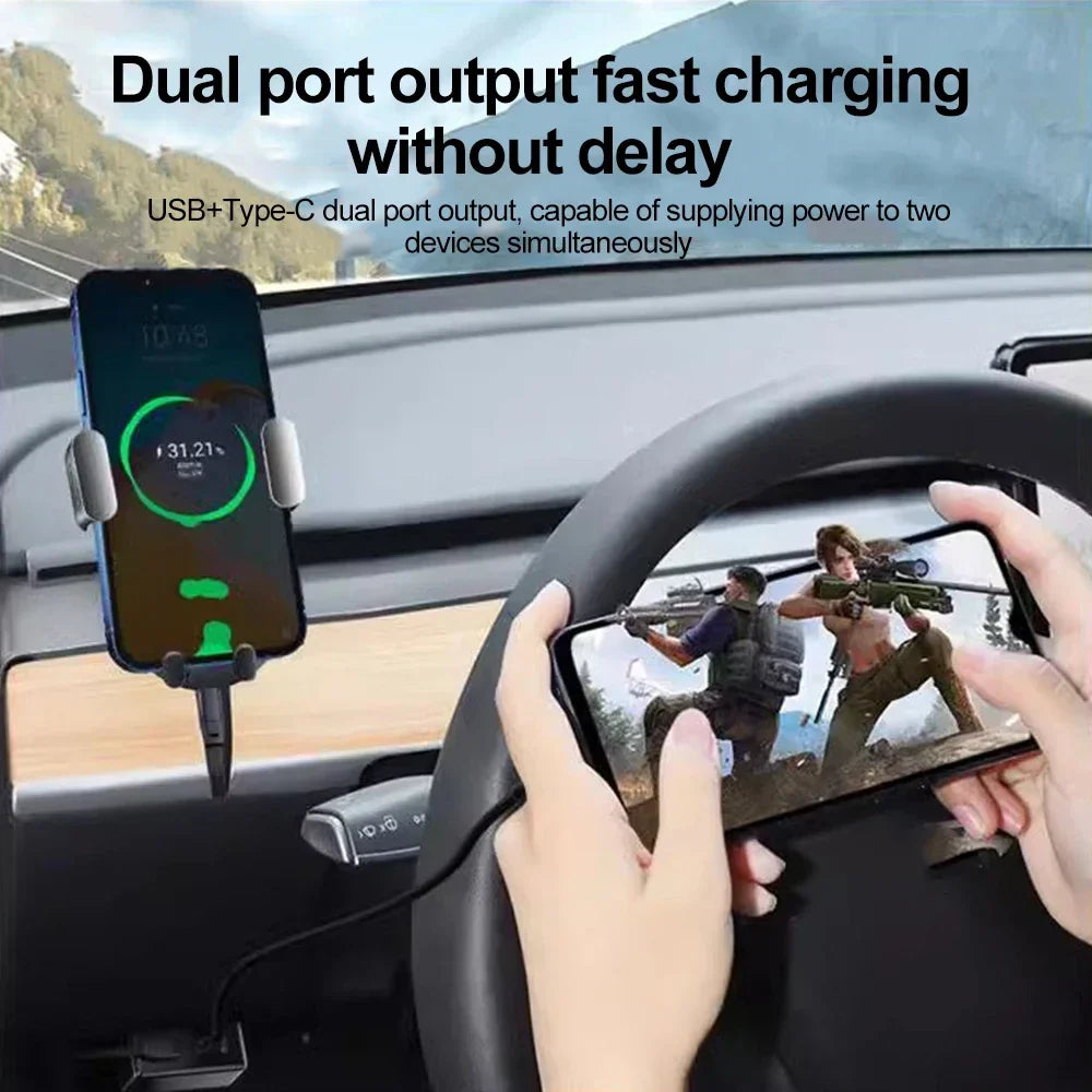 Tesla Model 3/Y/X/S OBD Charger Splitter – Dual USB Adapter