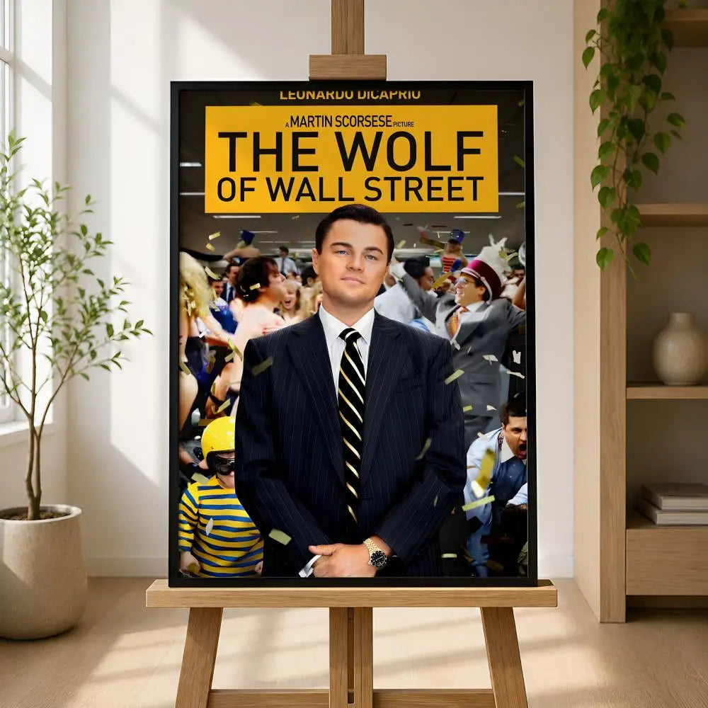Wolf of Wall Street Movie Poster – Peel & Stick PVC Wall Art