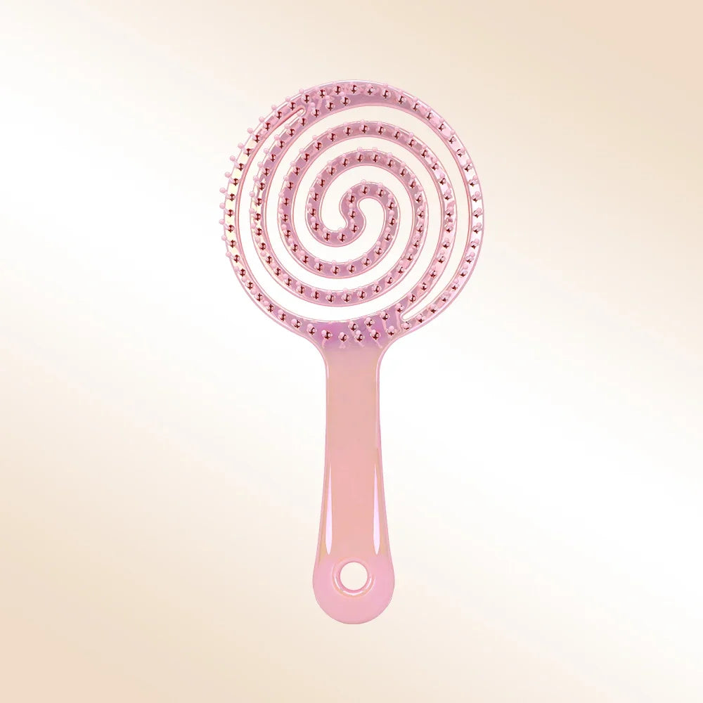 Round Hollow Hair Brush – Detangling, Volume & Scalp Massage
