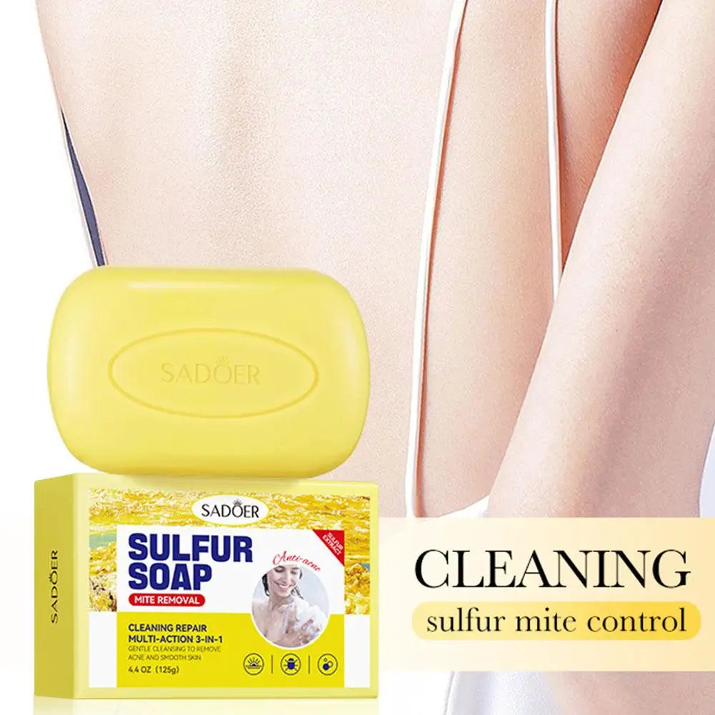 1 SADOER Sulfur Mite Removing Facial Soap Universal Handmade Body