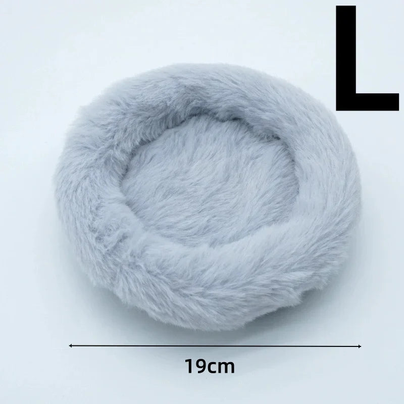 Round Plush Hamster Nest Mat – Cosy Small Pet Bed