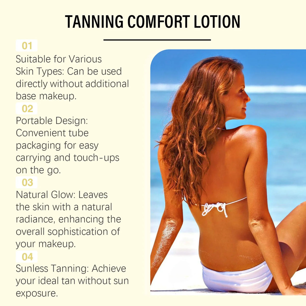 OceAura Self Tanning Drops – Sunless Tanner Serum 60ml