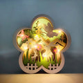 Easter Wooden Flower Lighting Creative Spring Rabbit Butterfly LED