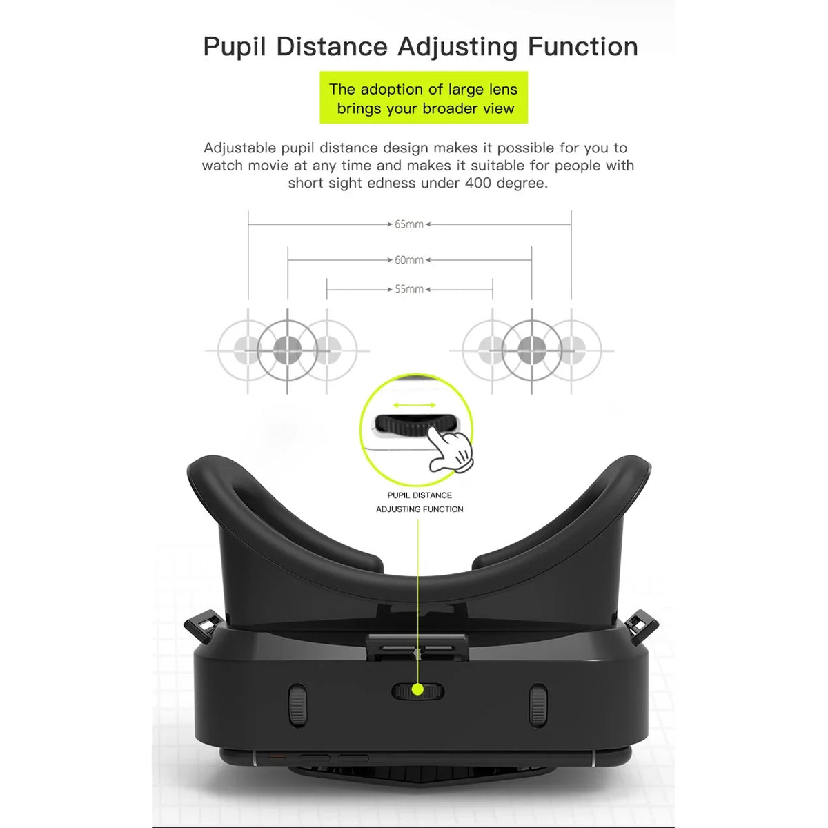 Shinecon VR Headset 3D Glasses for iOS & Android Smartphones