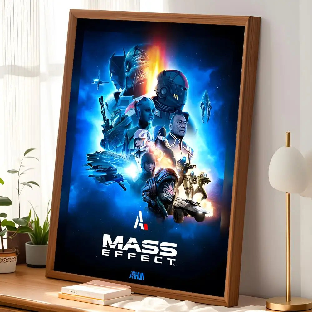 Mass Effect HD PVC Wall Poster – Self-Stick & Waterproof Decor