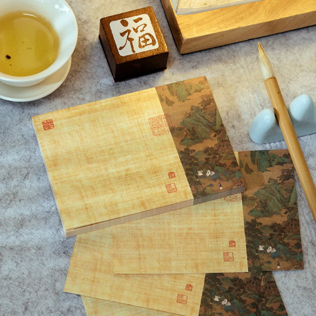 Chinese Painting Style Notepad 80 Sheets | Oriental Art Journal