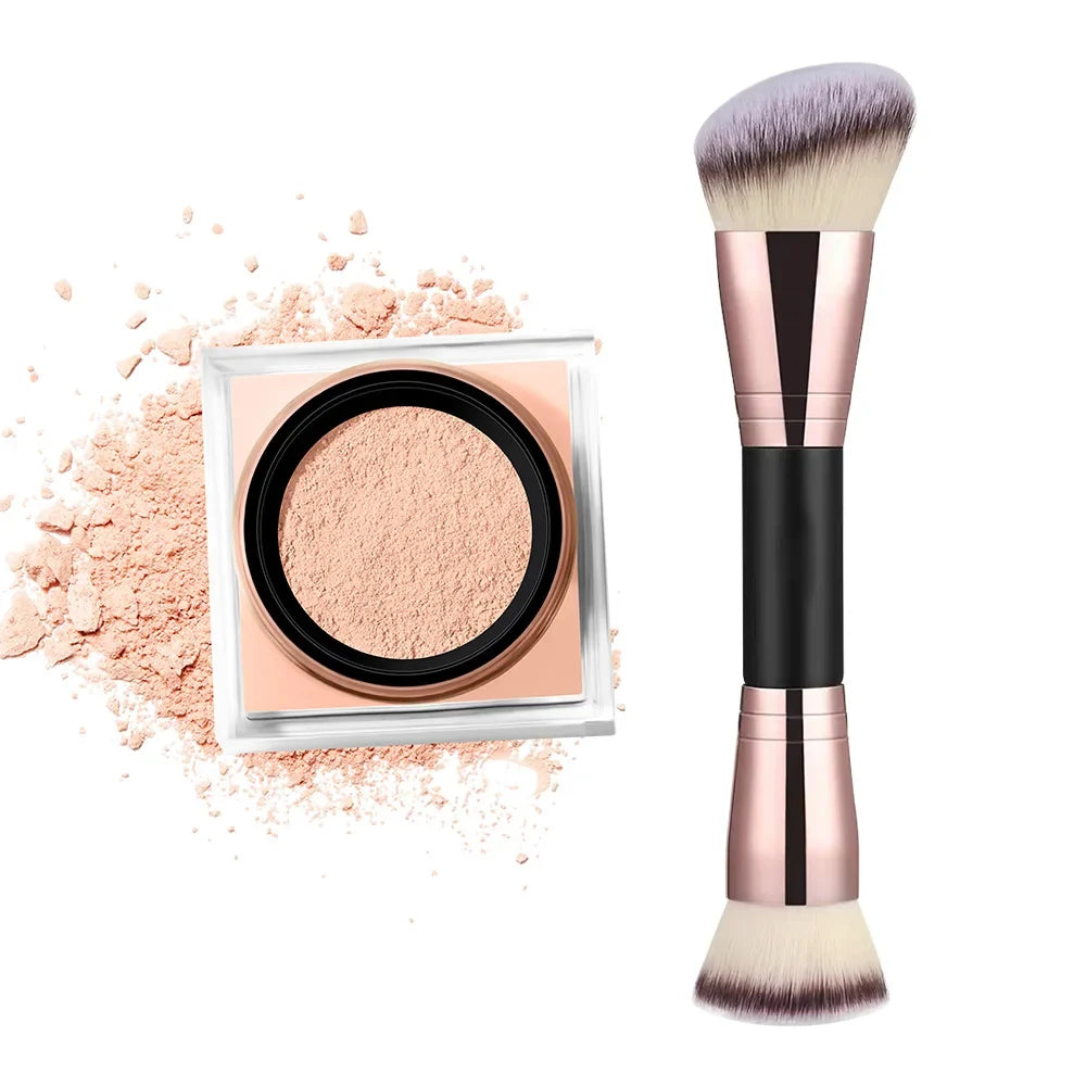 Lakerain Loose Setting Powder & Brush | Matte Oil Control