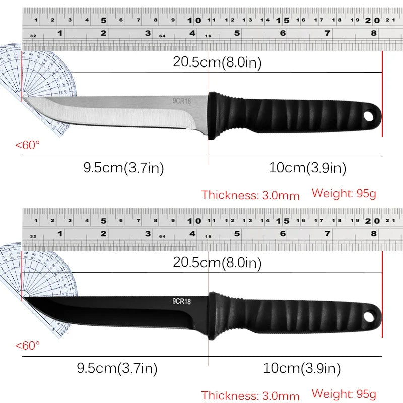 Outdoor Fixed Blade Camping Knife with Sheath | Stainless Steel