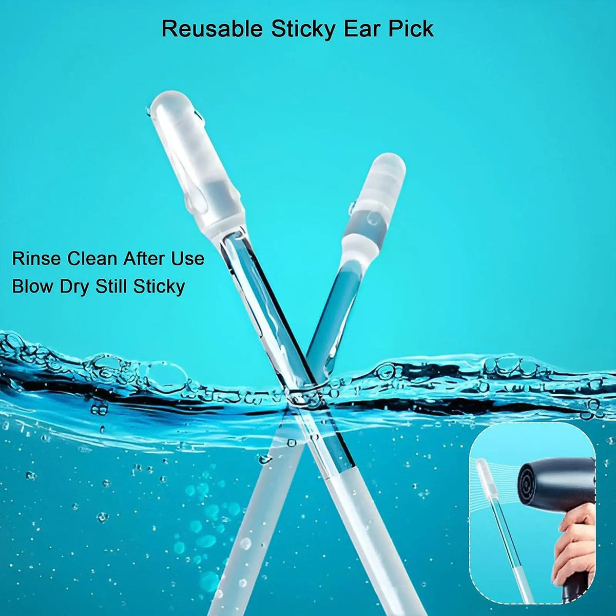 24-Piece Reusable Adhesive Ear Wax Removal Tool Set