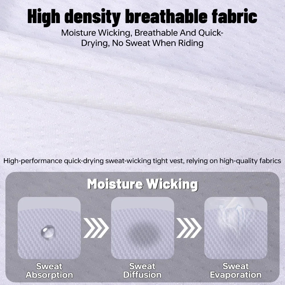 X-TIGER Men's Cycling Base Layer Vest | Quick Dry & Breathable