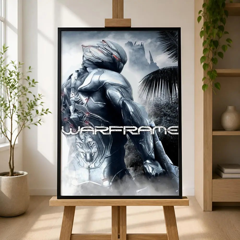 Warframe Game Poster – Self-Adhesive Waterproof Wall Art