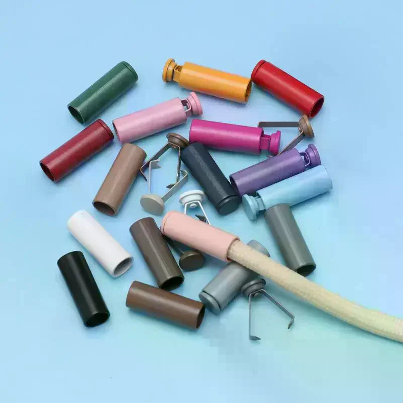 10-Pack Metal Cord End Locks for Bags, Shoes & Garments