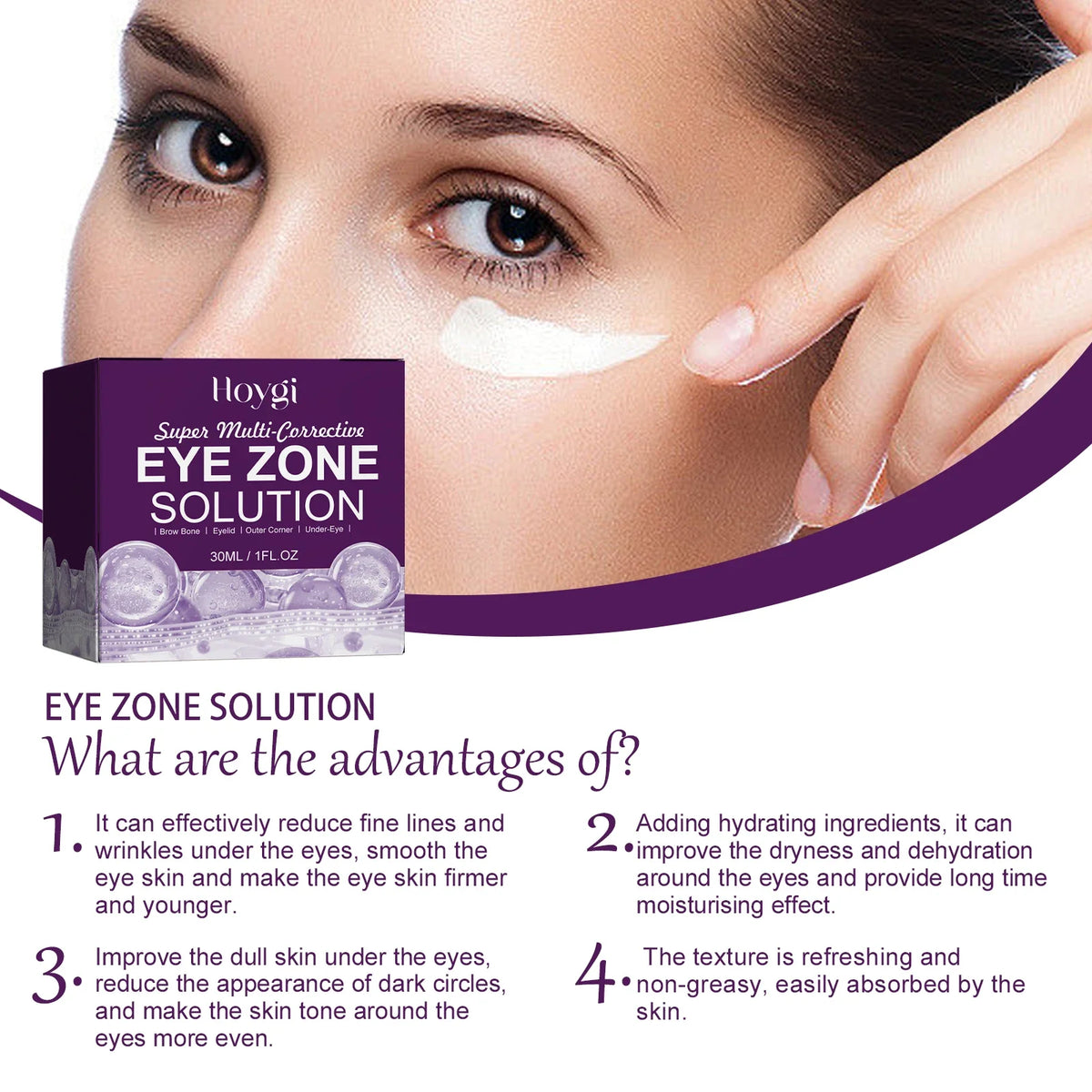 Hoygi Eye Cream – Dark Circles, Bags & Wrinkles 30ml