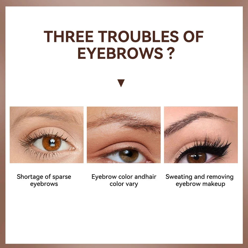Waterproof Eyebrow Gel – High Pigment, Long-Lasting, 4 Shades