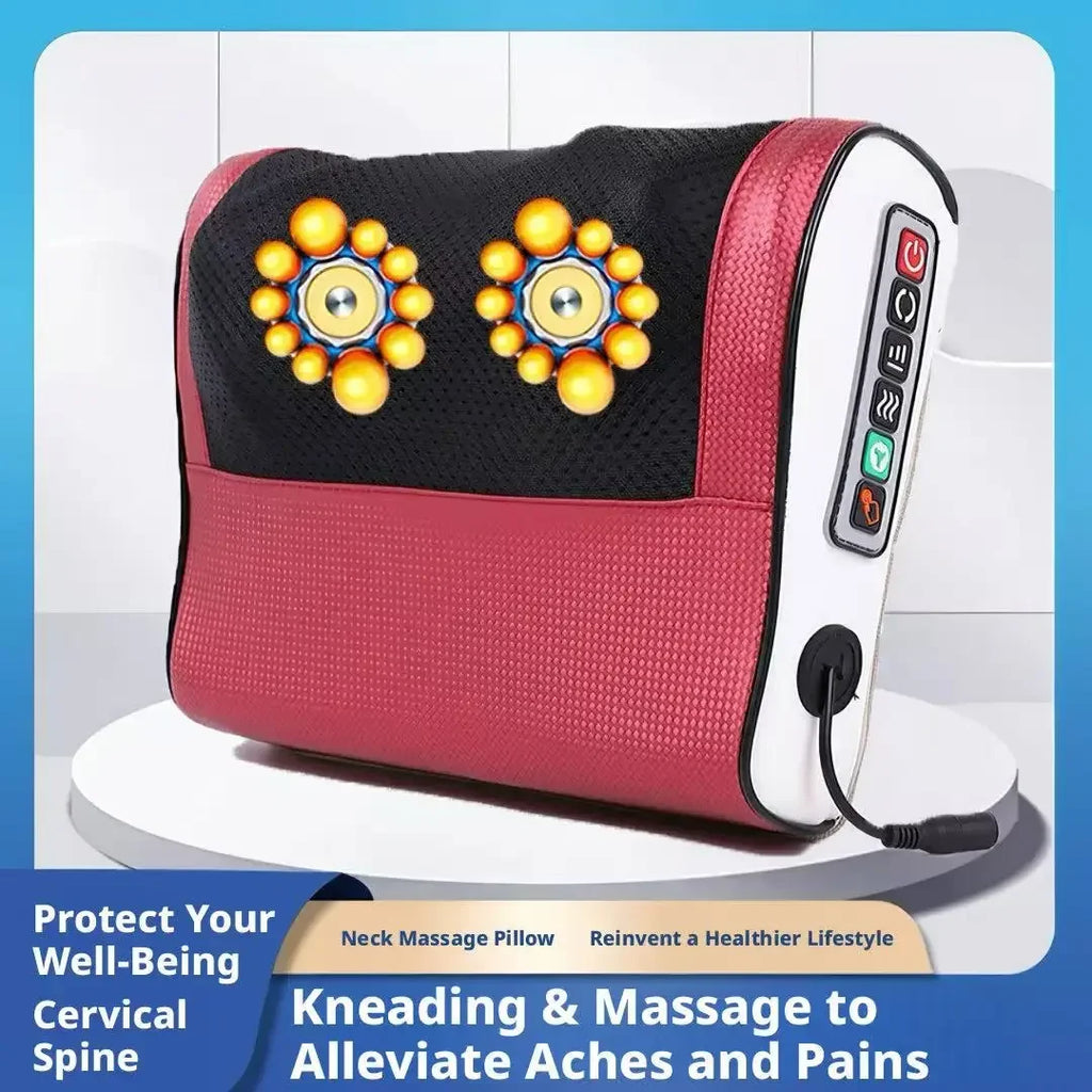 Infrared Heating Kneading Massage Pillow – Neck, Shoulder & Back