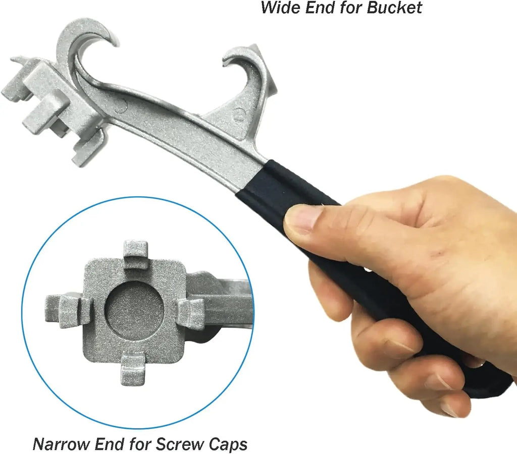 Aluminum Alloy Bung Wrench – Drum & Bucket Lid Opener Tool