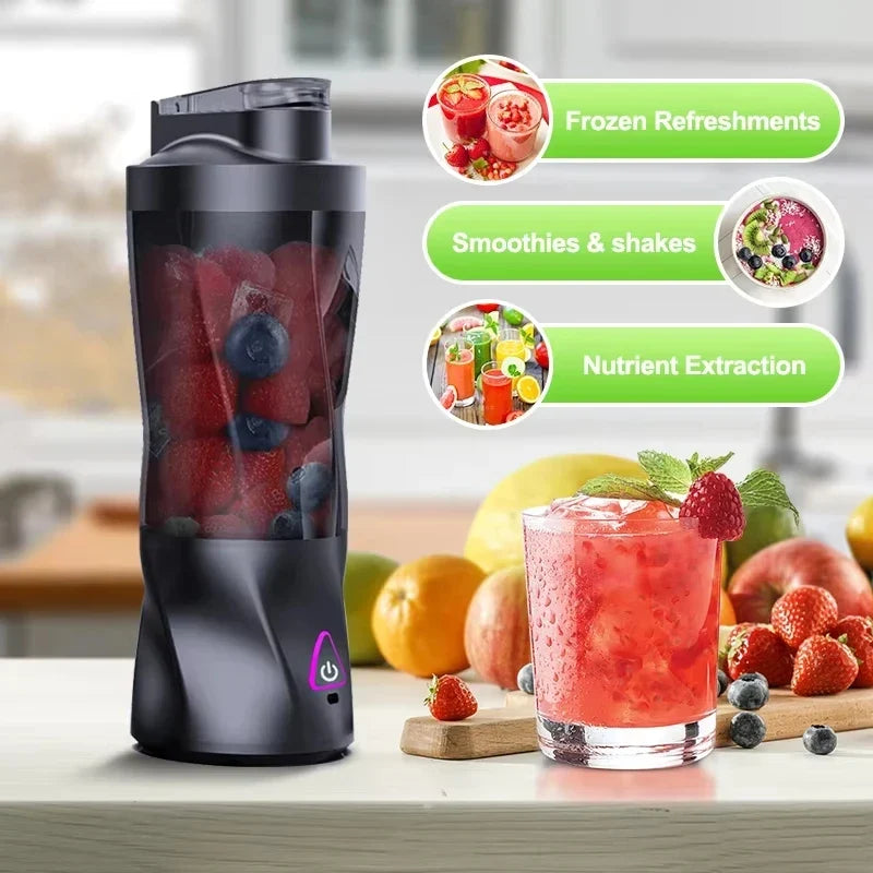 HOMEFISH 700ml Portable USB Blender – Smoothie & Shake Cup