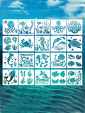 20 Drawing Stencils Kids Plastic Painting Stencil Templates Crafts