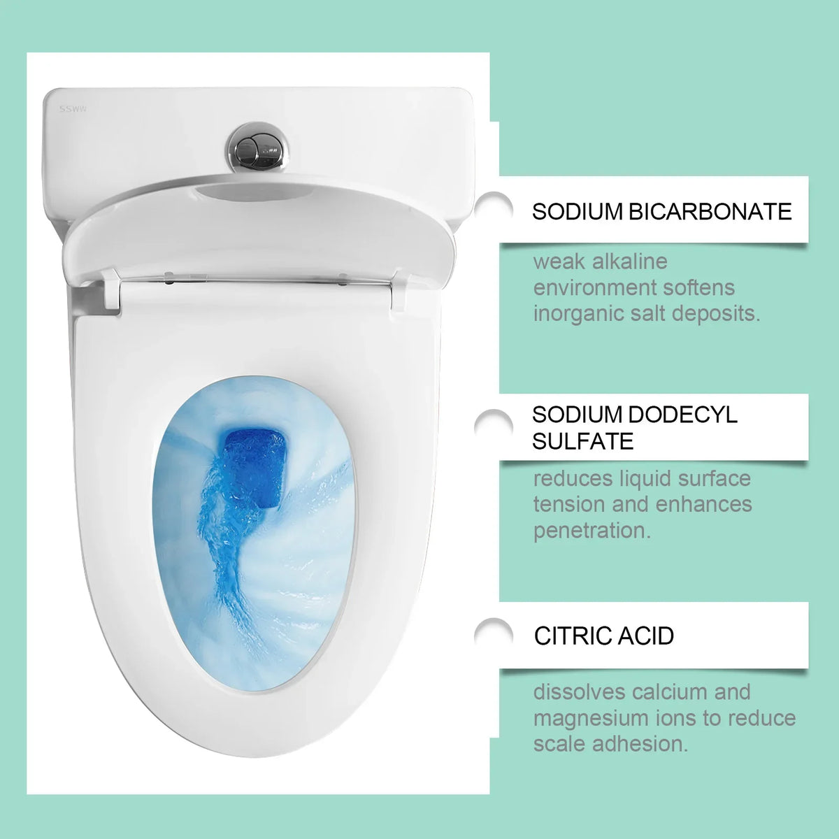 Toilet Cleaning Foam – Descaling, Decontamination & Odor Removal