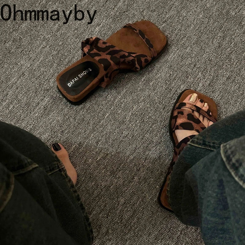 Women's Wedge Platform Slides – Vintage Thick Sole Summer Slippers