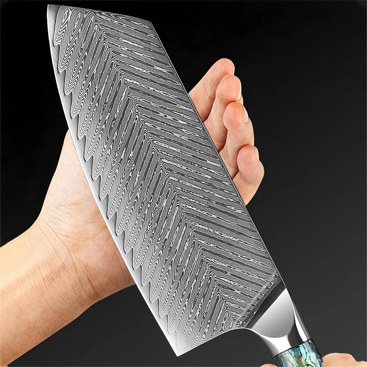 Handmade 67-Layer Damascus Steel Cleaver Knife | Kitchen Slicer