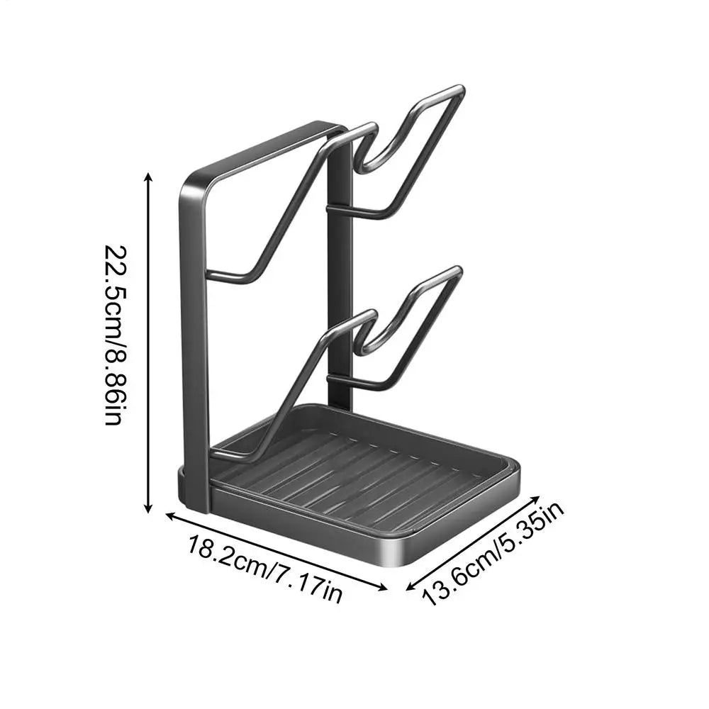 Pan Lid Organizers Inside Cabinet Cooking Utensil Holder Rest