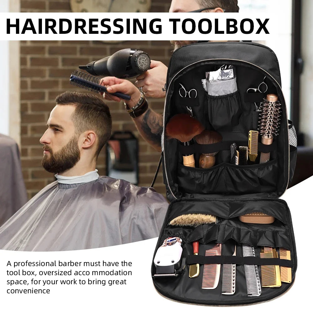 Barber Backpack Bag for Hair Dryer, Scissors & Salon Tools