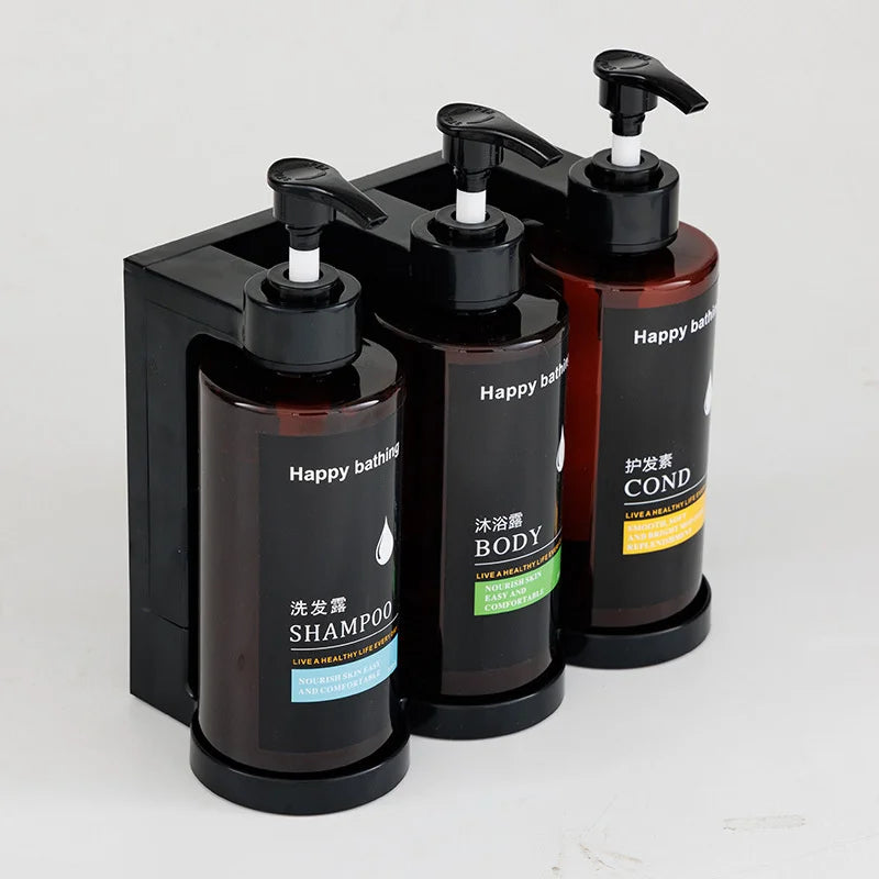 Wall Mounted Soap Dispenser Set – Shampoo, Gel & Hand Soap