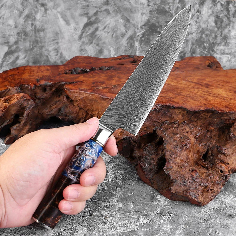 XITUO 8" Japanese Damascus Steel Chef Knife | Full Tang