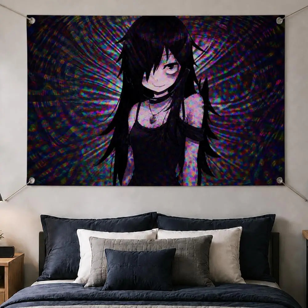 Anime Tomoko Kuroki Wall Flag Banner – Indoor & Outdoor Decor