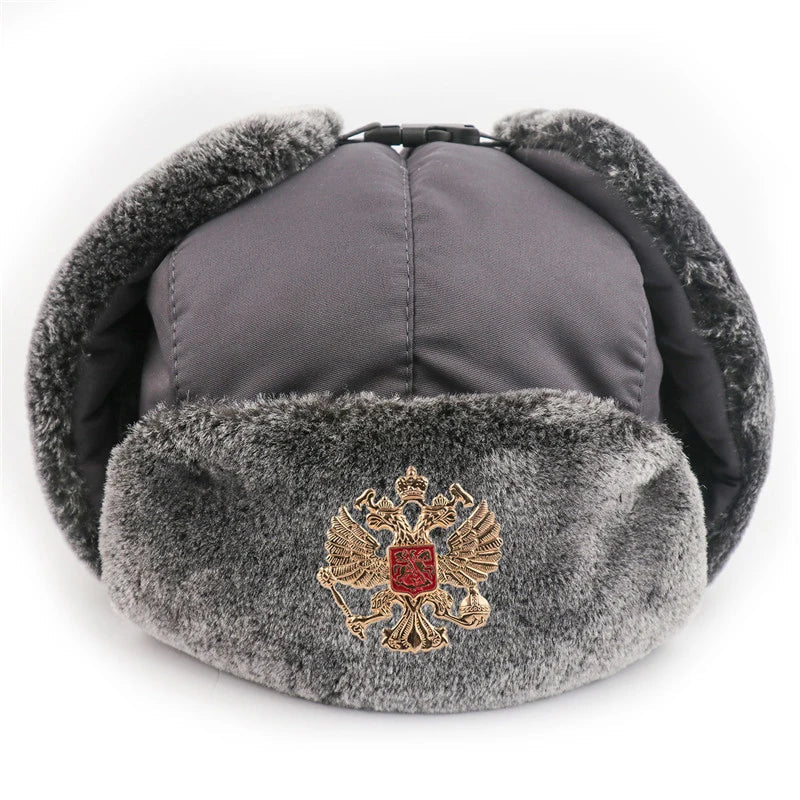 Russian Ushanka Trooper Hat – Warm Winter Aviator Hat Unisex