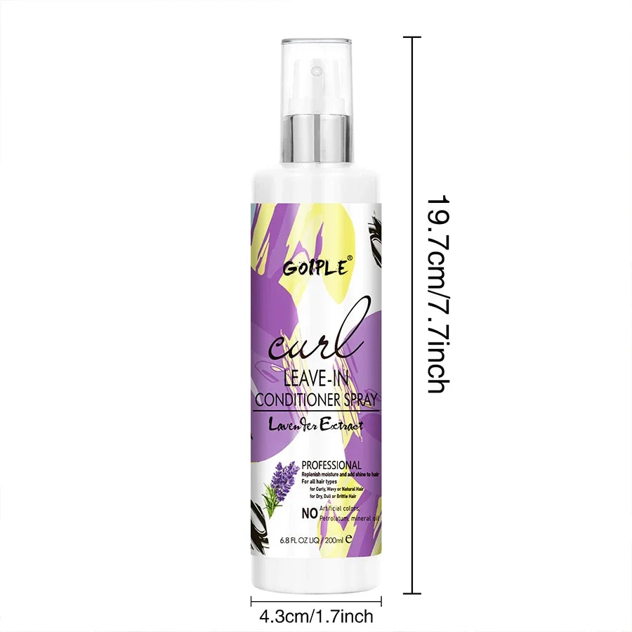 Curl Leave-In Conditioner Spray 200ml – Anti-Frizz 2A–4C Hair