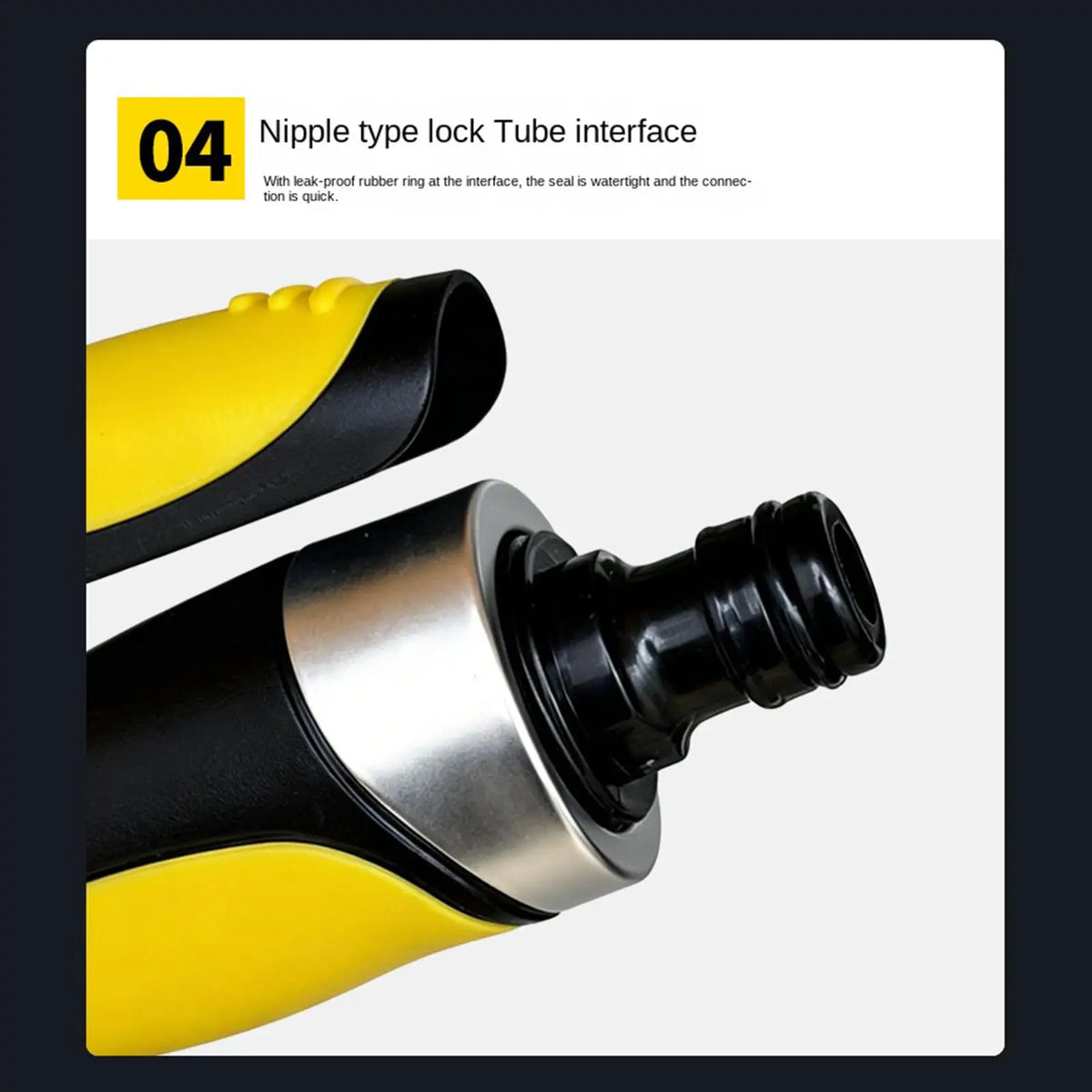 10-Mode Garden Hose Nozzle – Adjustable High-Pressure Sprayer