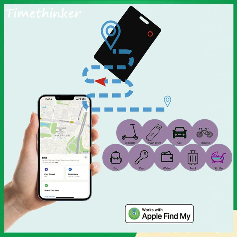 Wallet Tracker Card Wireless Charging Tracking Location Gps Locator