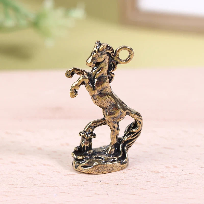Brass Horse Figurine – 2026 Chinese Zodiac Feng Shui Lucky Statue