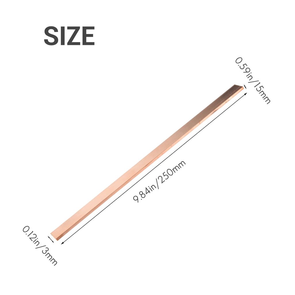 A36T-99 6 T2 Purple Copper Cu Flat Bar Plate X Metal Strip