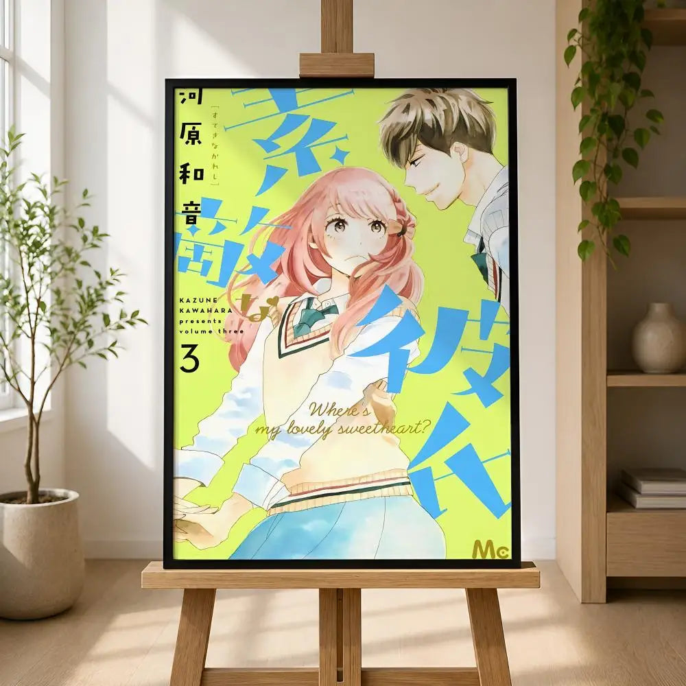 Suteki na Kareshi Anime Poster – HD Self-Adhesive Wall Art