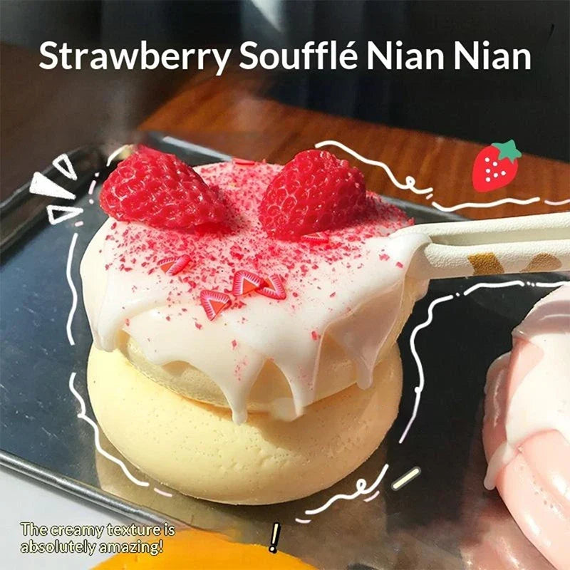 Strawberry Soufflé Slow-Rising Fidget Toy – Kids Gift & Desk Decor
