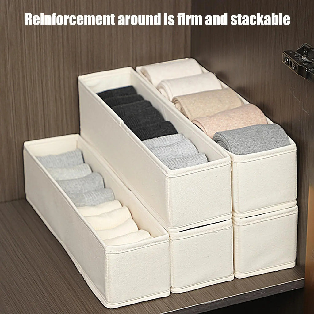 Long Storage Container Bin Space-saving Foldable Fabric Bins Durable