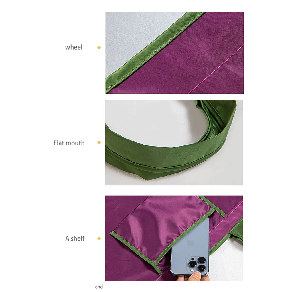 Reusable Nylon Grocery Bags with Drawstring | Eco-Friendly Tote