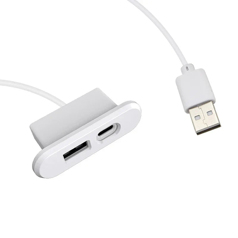 Office Bedroom Table Recessed Sockets 1 USB-A Type-c Built Desktop