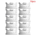 10 Multi-purpose Stainless Steel Bolt Gauge Thread Checker Flat