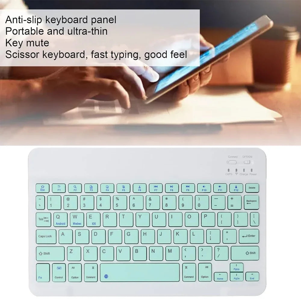 Ultra-slim Wireless Keyboard Mini 78-Key Bluetooth-compatible