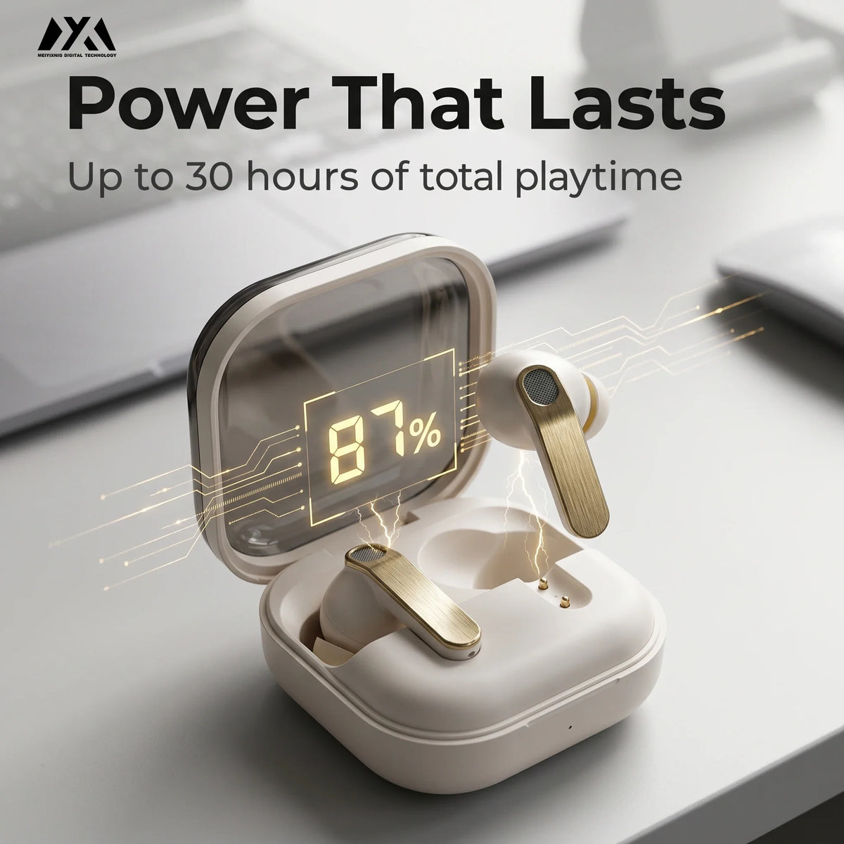 N80 Bluetooth 5.3 TWS Earbuds with Active Noise Cancellation