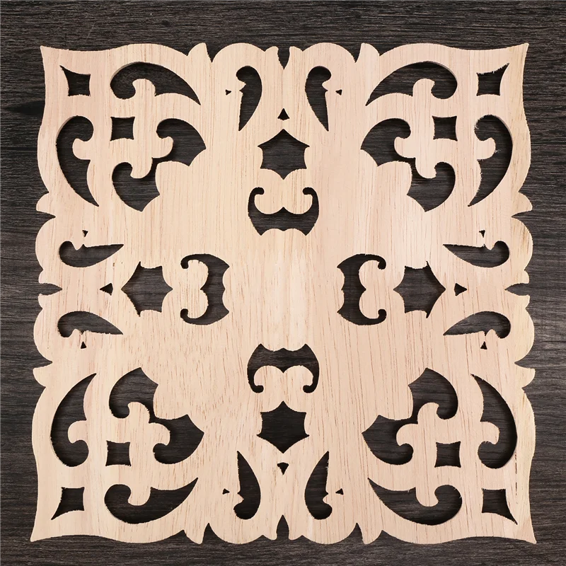 A36T-Wooden Decal Supply European-style Applique Real Wood Carving