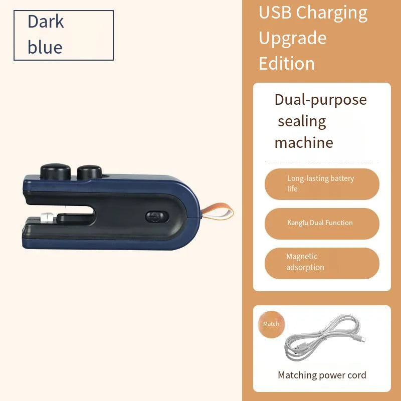 HOMEFISH Mini USB Rechargeable Heat Sealer | Handheld Bag Sealer
