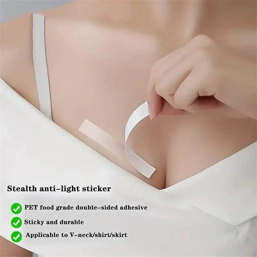 Womens Fashion Clear Double Sided Tape Clothing Body Transparent