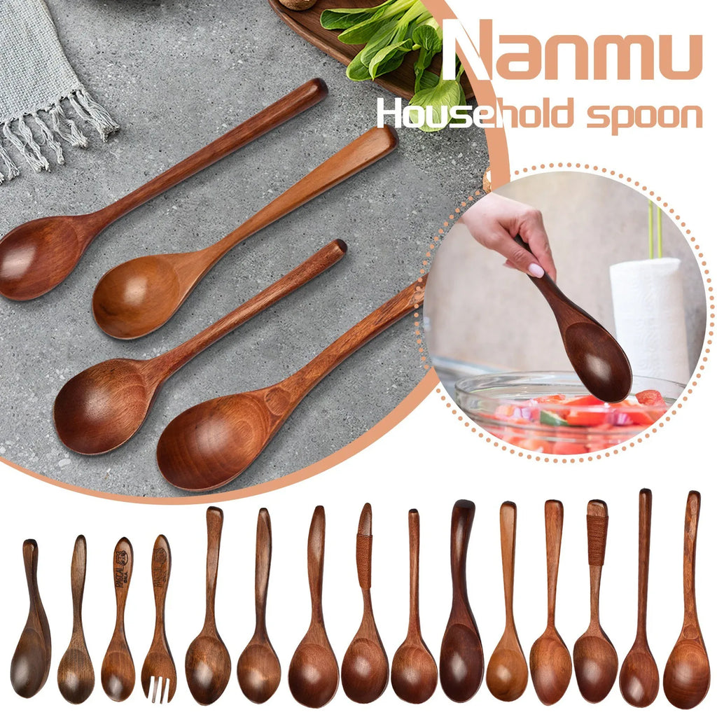Japanese Wooden Spoon – Long Handle Ramen & Baby Spoon